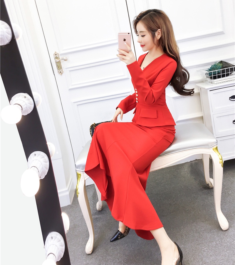 Temperament ladies long dress fashion mermaid dress