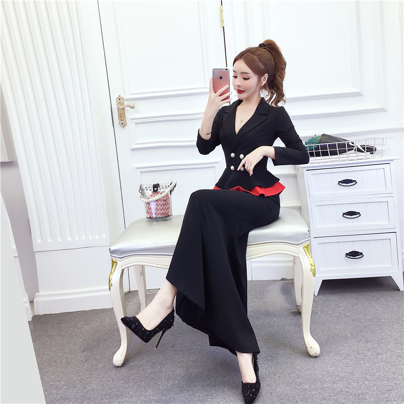 Temperament fashion dress package hip long dress