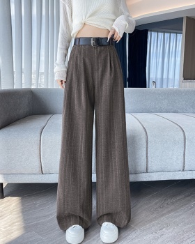 Temperament slim casual pants all-match wide leg pants