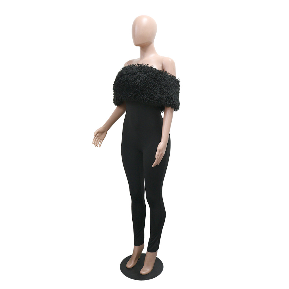 Elmo splice jumpsuit European style long pants