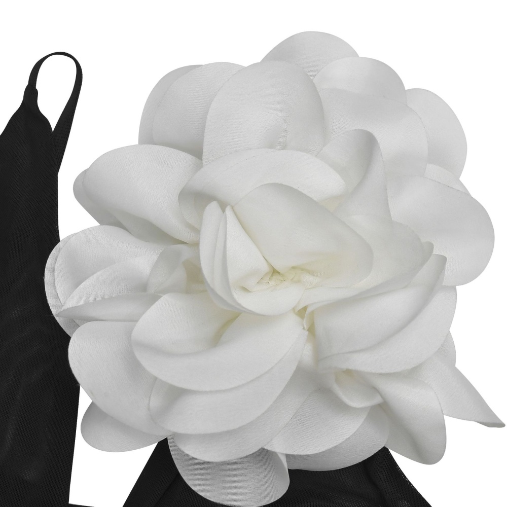 Flowers white fashion summer European style dress for women