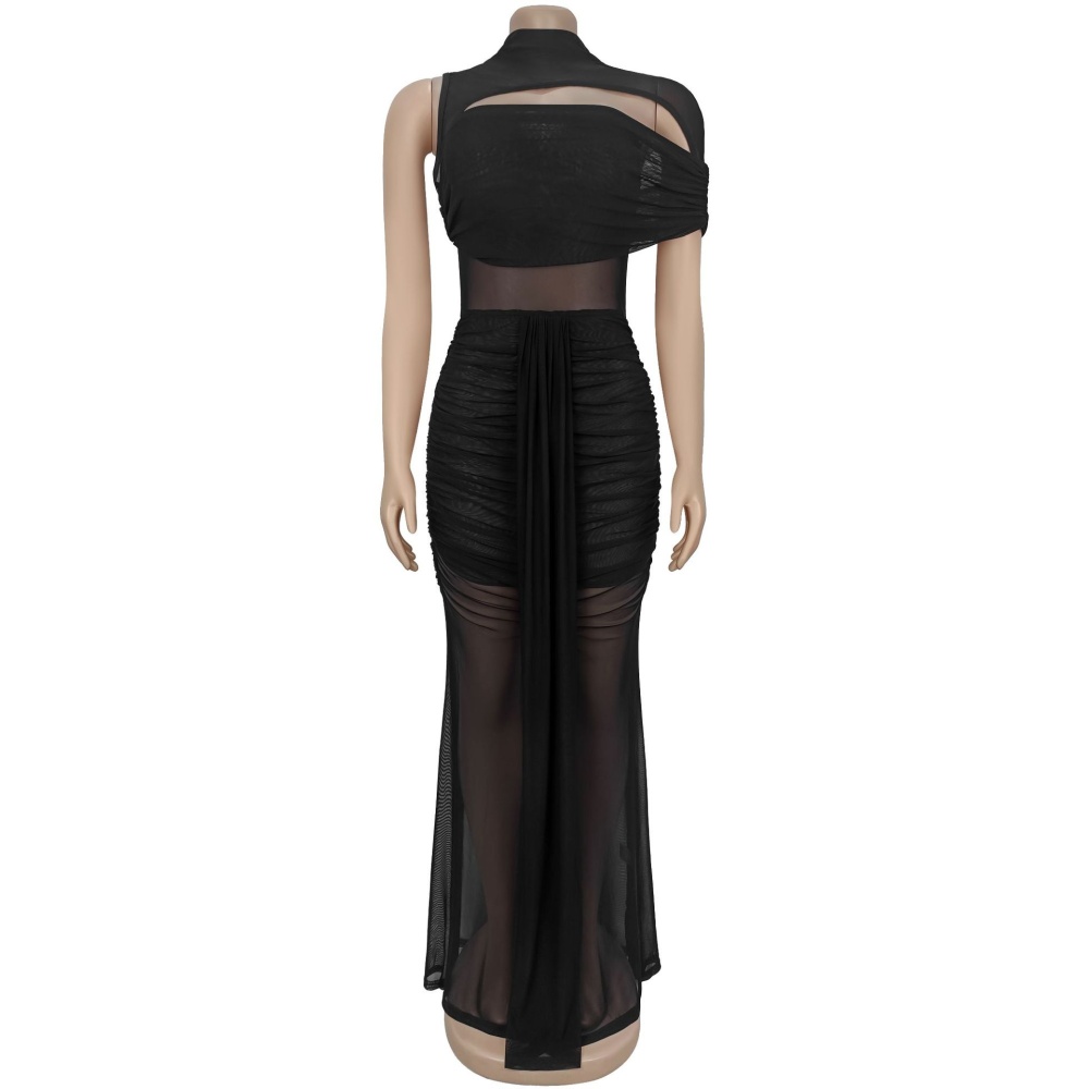 European style sexy fashion gauze dress a set for women
