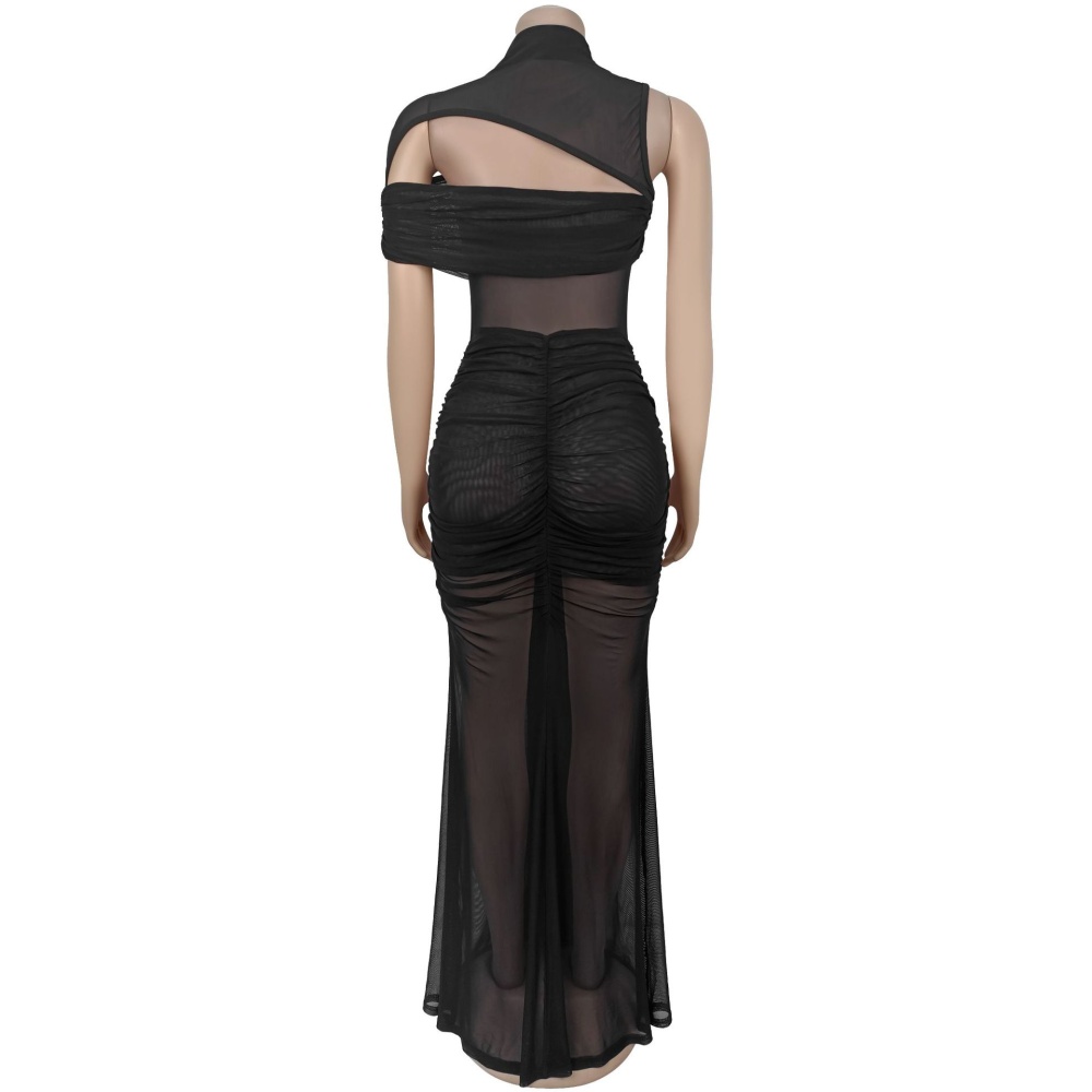 European style sexy fashion gauze dress a set for women