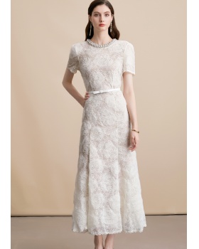 France style lace refinement flowers stereoscopic dress