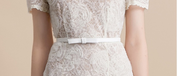 France style lace refinement flowers stereoscopic dress