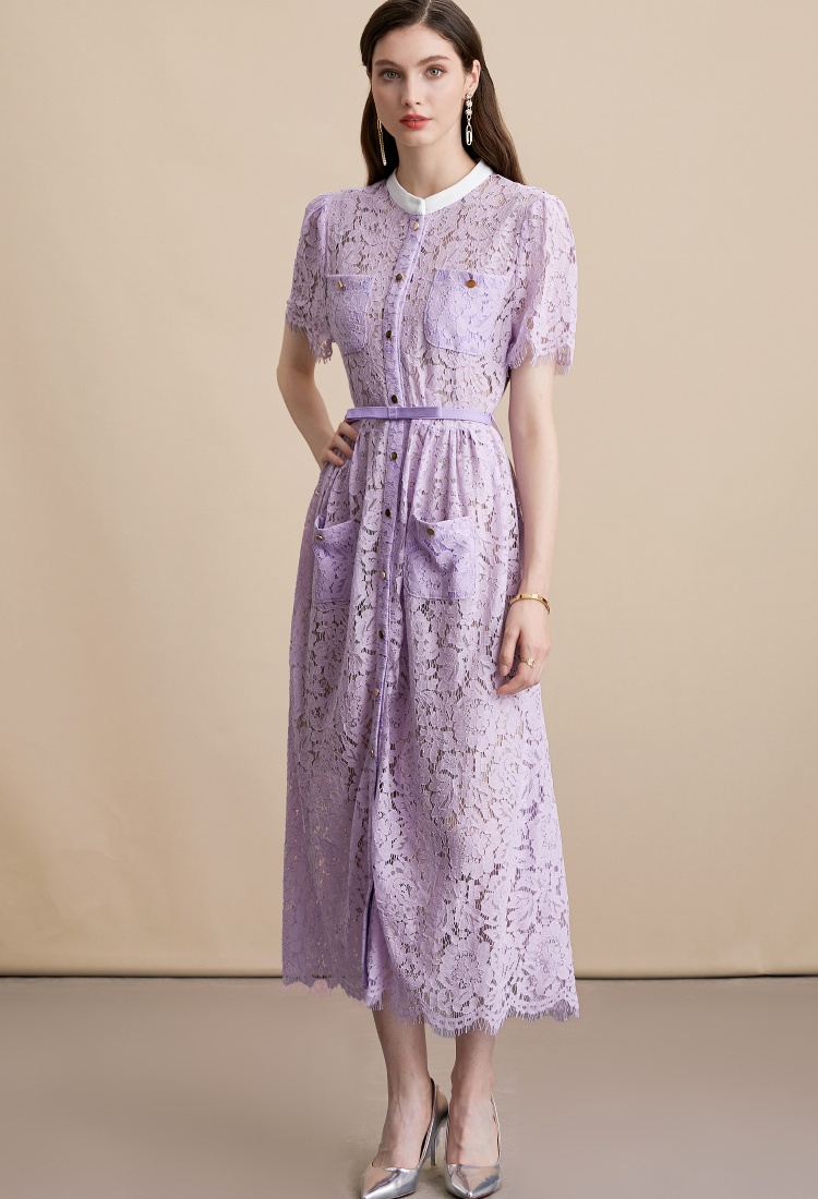 With belt inside the ride long dress sling dress