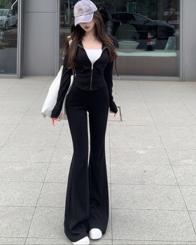 Beauty cozy tops sports long pants a set
