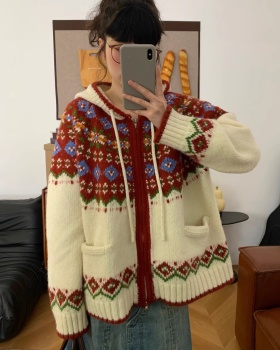 Slim coat knitted cardigan for women