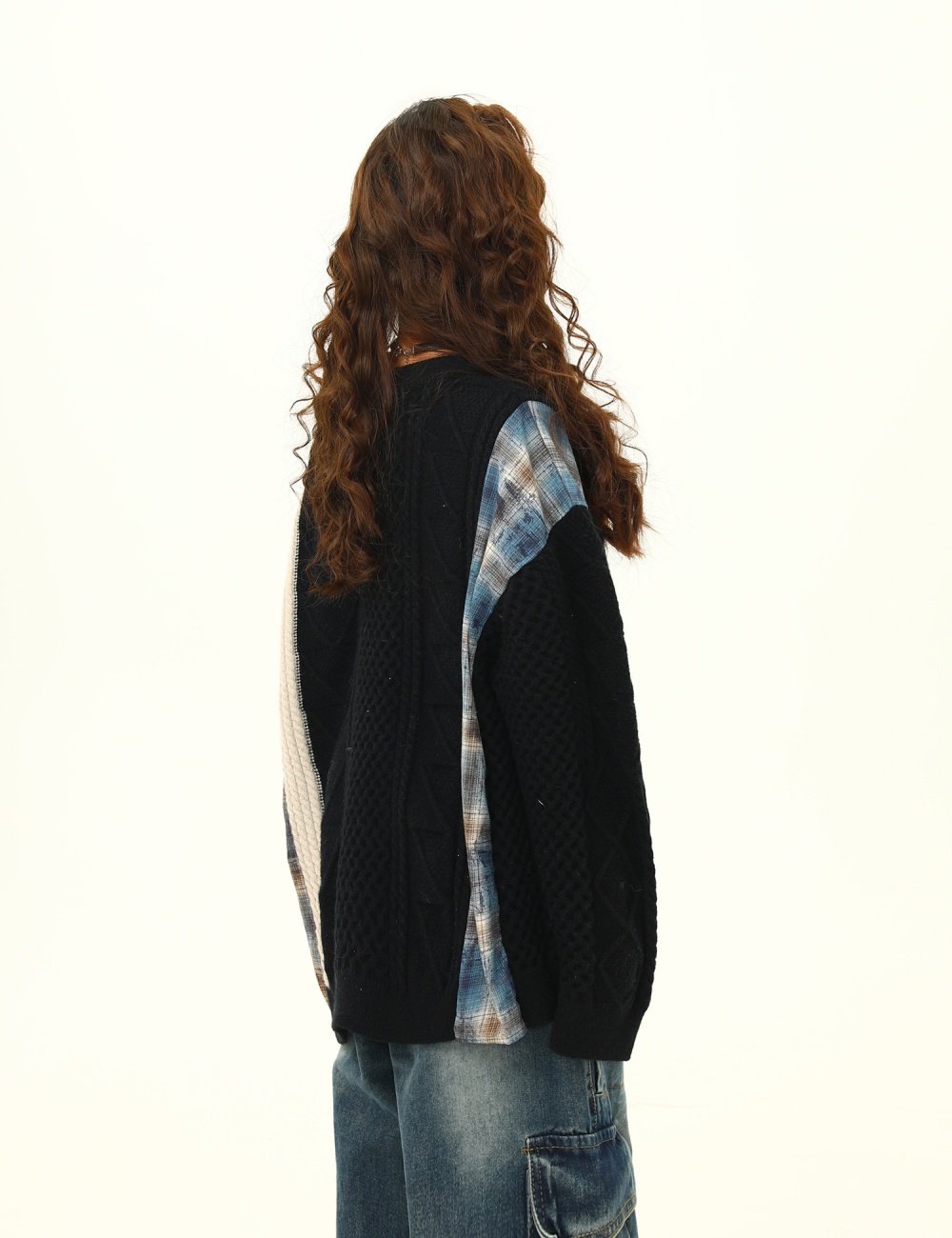 Twist American style loose lazy sweater for women