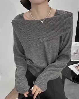 Wool European style autumn and winter sweater for women