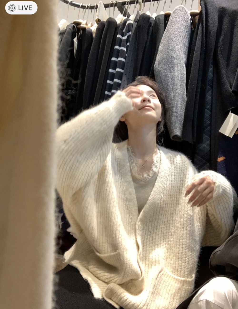 Thick needle thick coat lazy loose big sweater for women