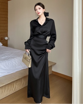 France style shirt autumn skirt 2pcs set for women