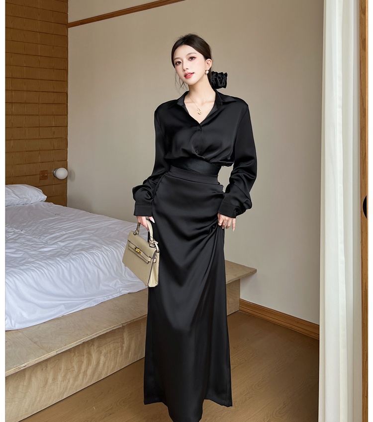 France style shirt autumn skirt 2pcs set for women