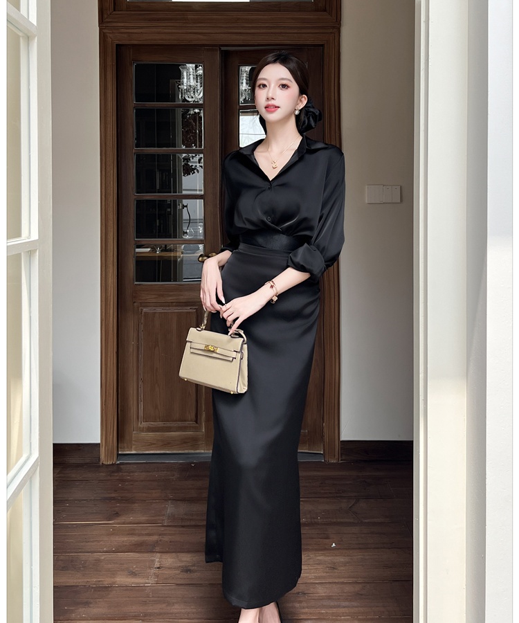 France style shirt autumn skirt 2pcs set for women