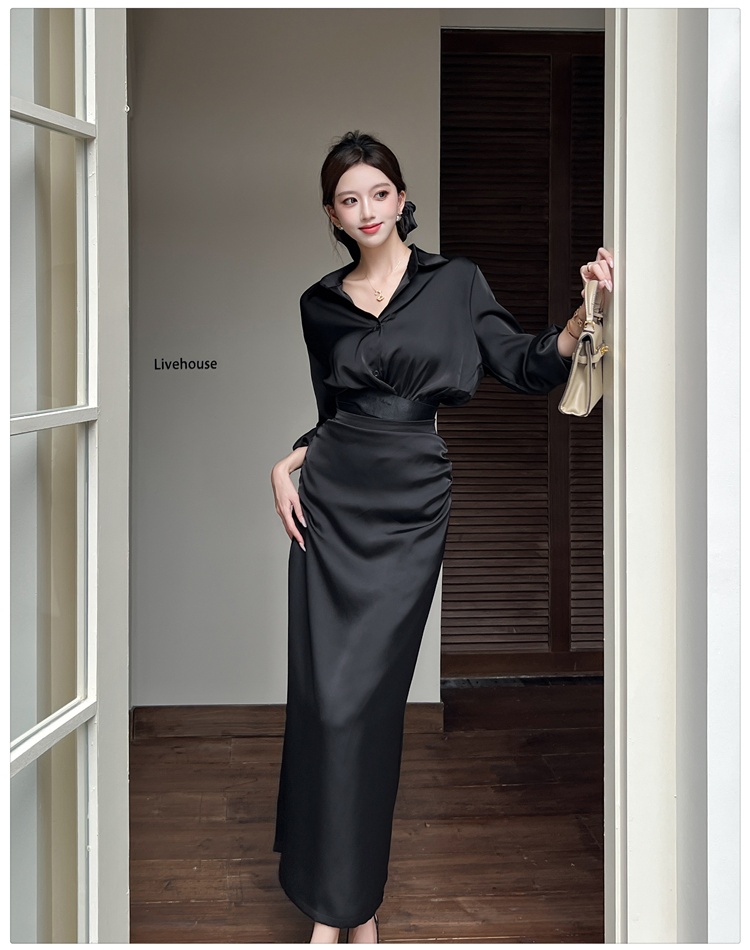 France style shirt autumn skirt 2pcs set for women