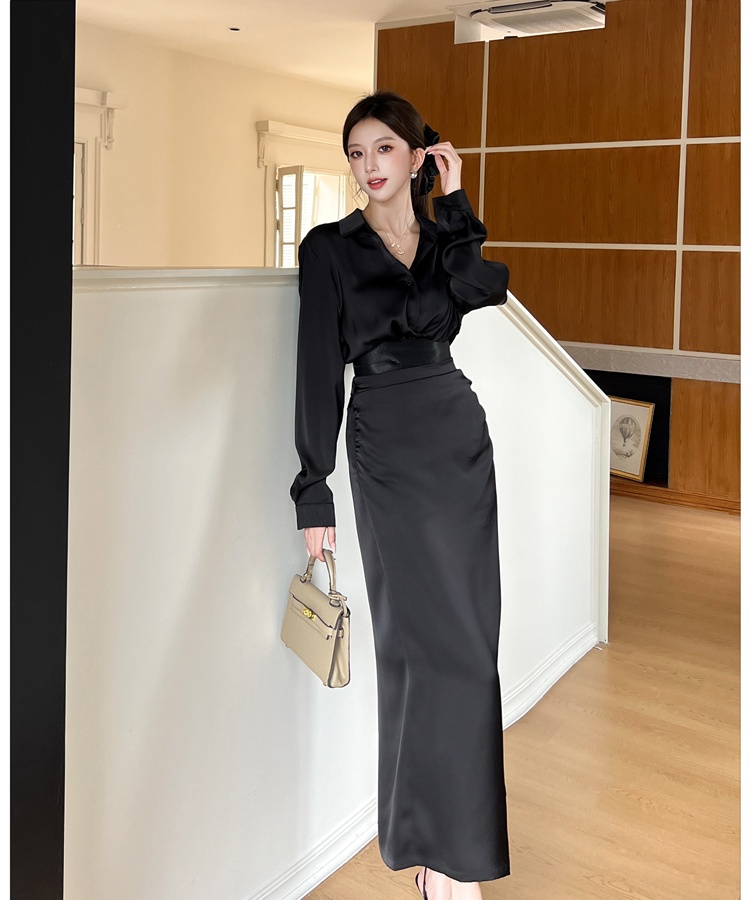 France style shirt autumn skirt 2pcs set for women