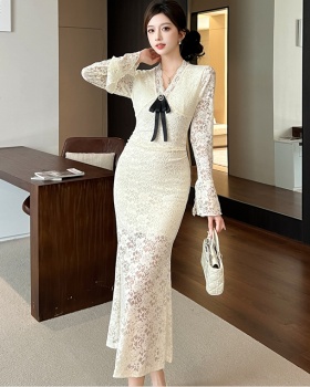 Slim spicegirl long dress temperament dress for women