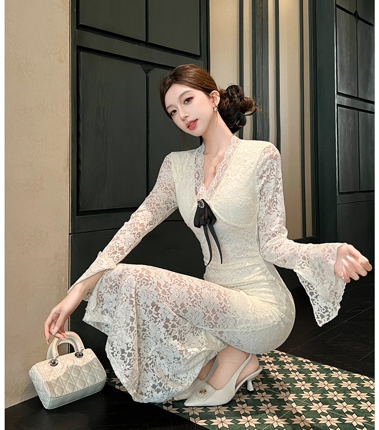 Slim spicegirl long dress temperament dress for women