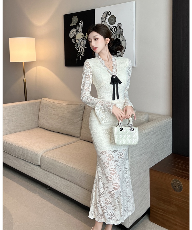 Slim spicegirl long dress temperament dress for women