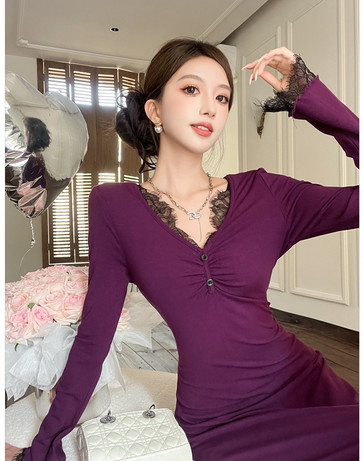 Autumn and winter long dress dress for women