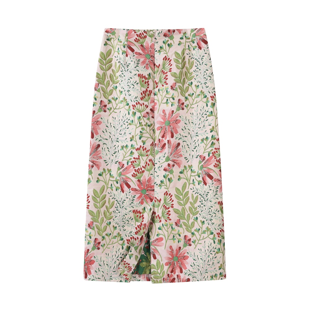 A-line tender one step skirt high waist skirt for women