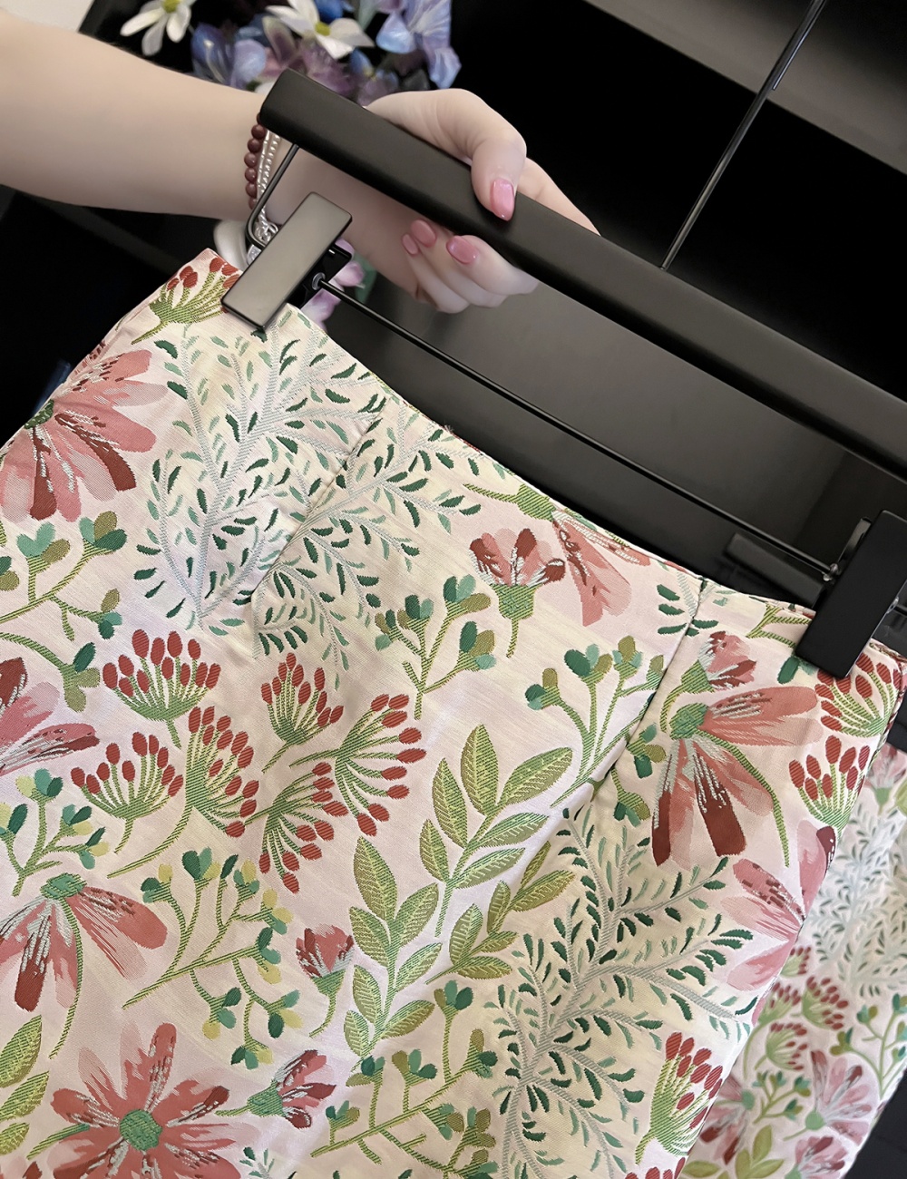 Slim spring and autumn skirt A-line one step skirt