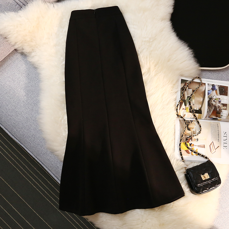 Slim long skirt high waist skirt for women