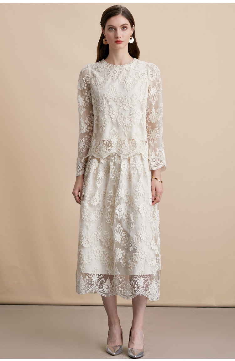 France style tender tops temperament skirt 2pcs set