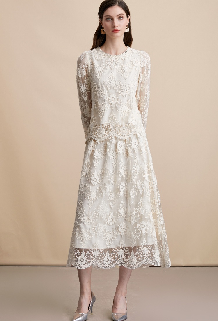 France style tender tops temperament skirt 2pcs set