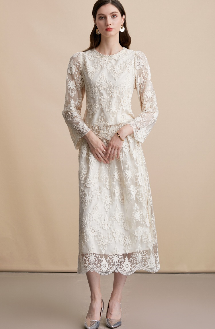 France style tender tops temperament skirt 2pcs set