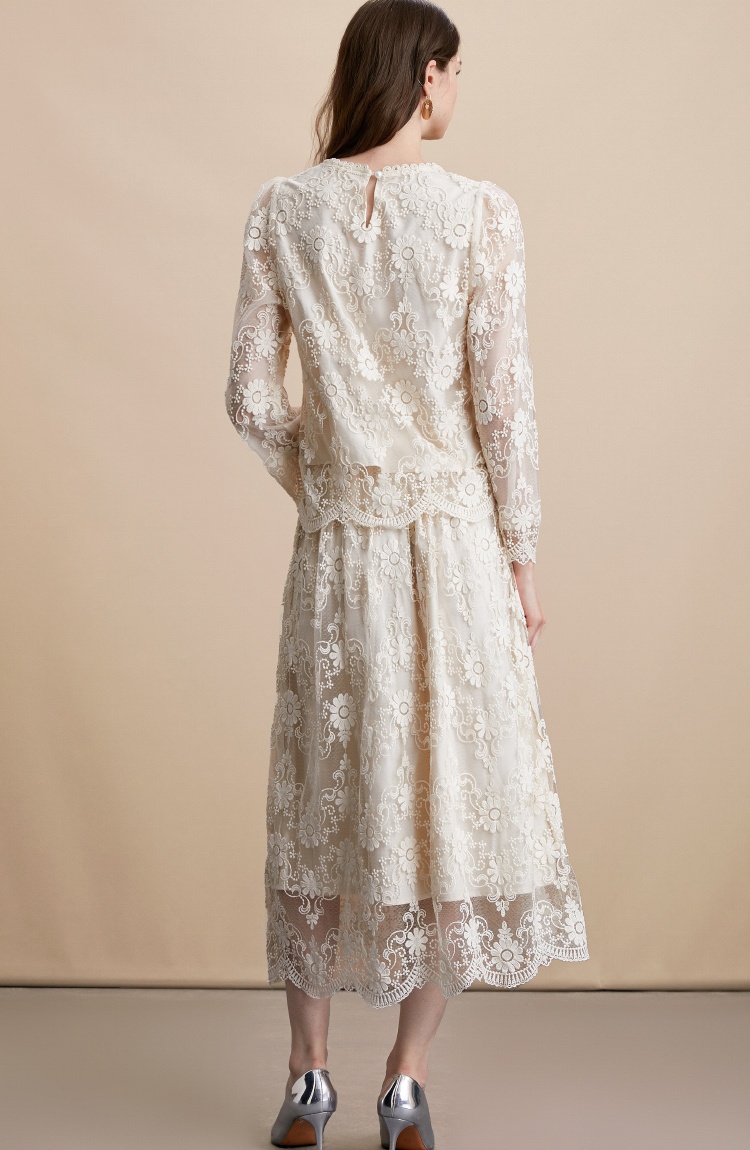 France style tender tops temperament skirt 2pcs set