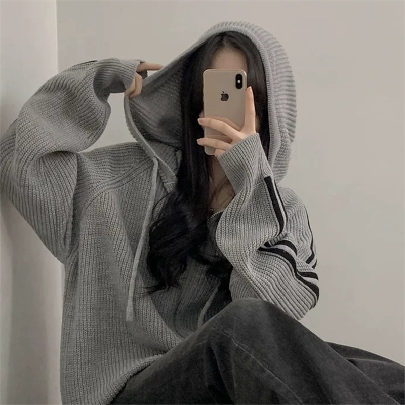 Long sleeve temperament coat autumn and winter sweater