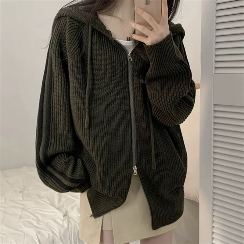 Long sleeve temperament coat autumn and winter sweater