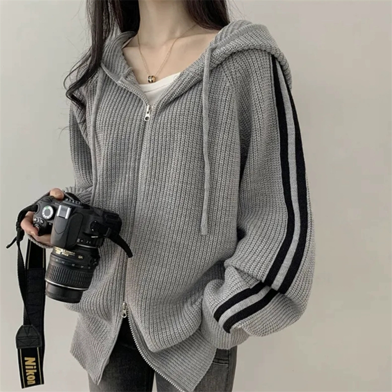 Long sleeve temperament coat autumn and winter sweater