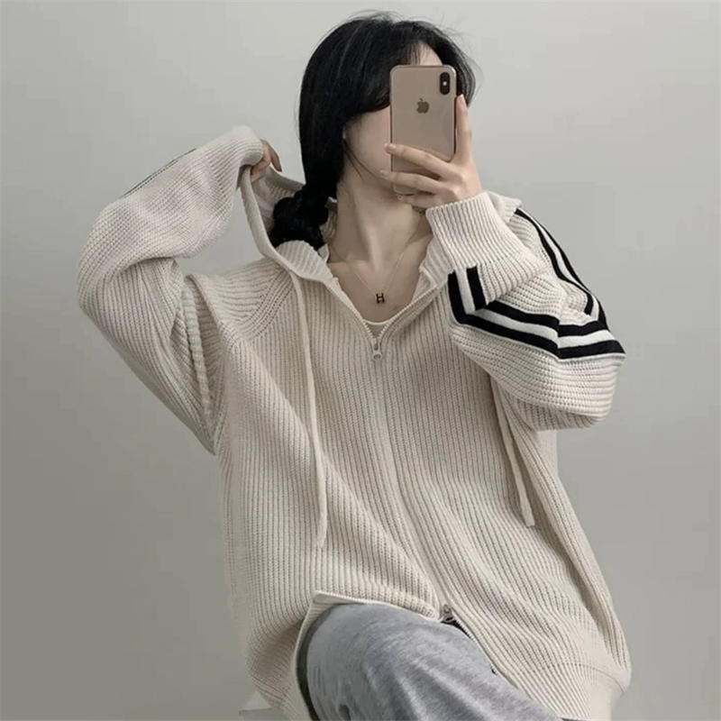 Long sleeve temperament coat autumn and winter sweater