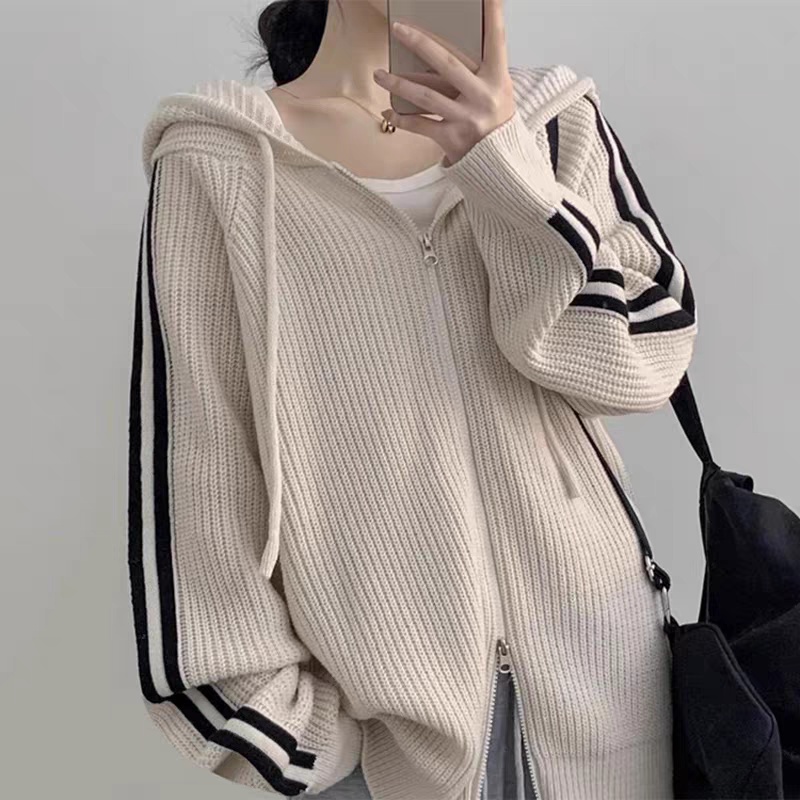 Long sleeve temperament coat autumn and winter sweater