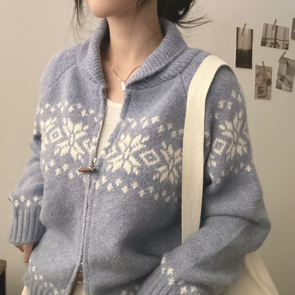 Korean style sweater all-match coat for women