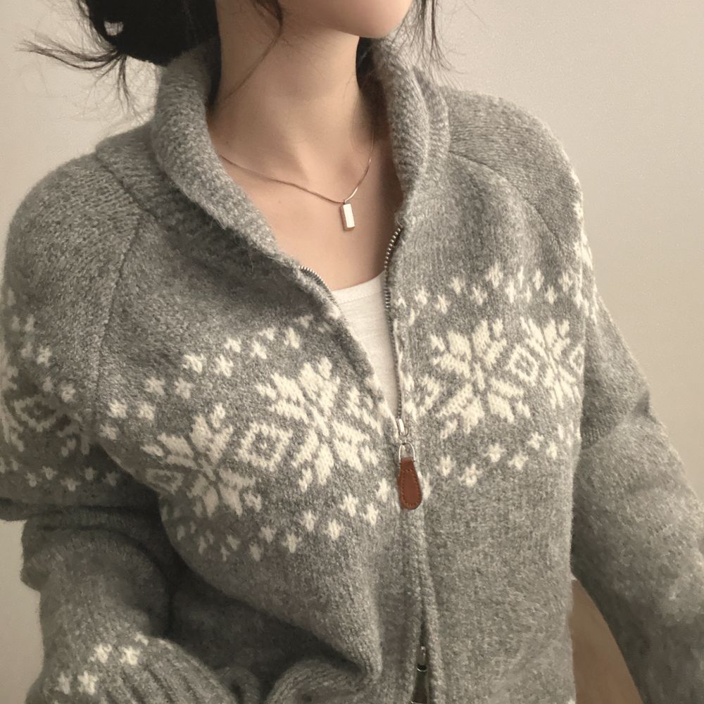 Korean style sweater all-match coat for women