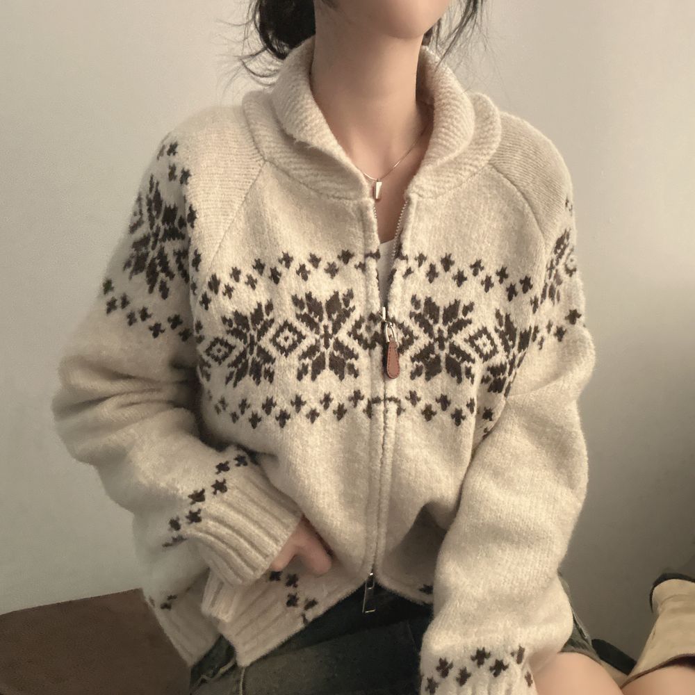 Korean style sweater all-match coat for women