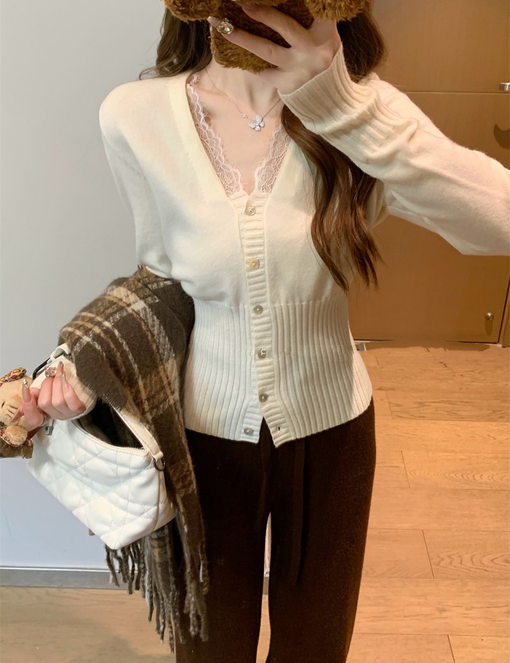 Splice inside the ride sweater slim tops for women