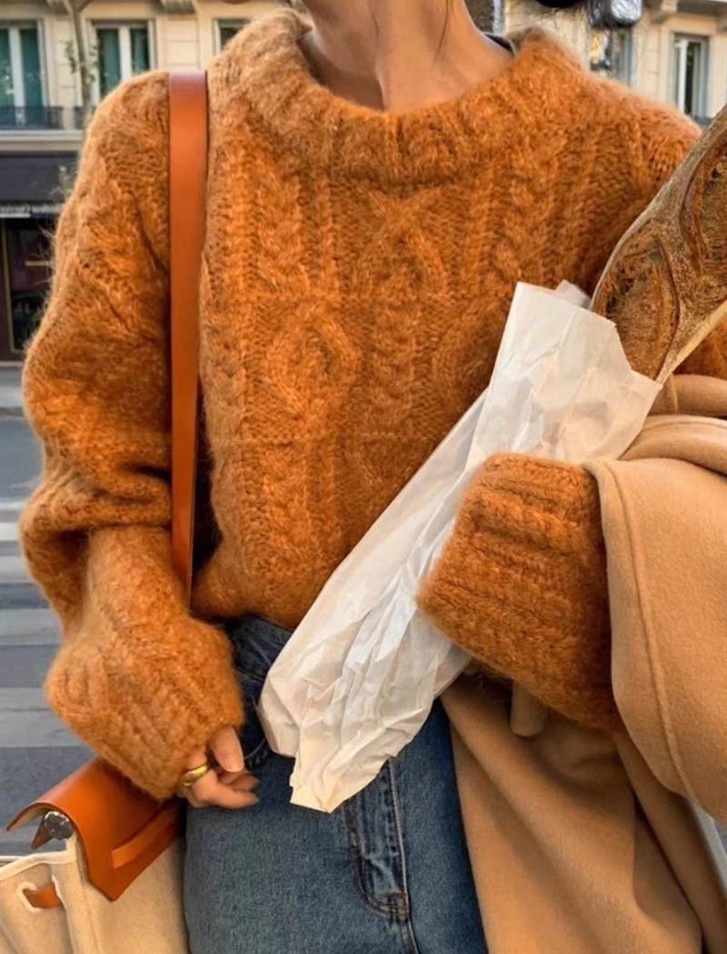 Lazy loose tops slim Korean style sweater for women