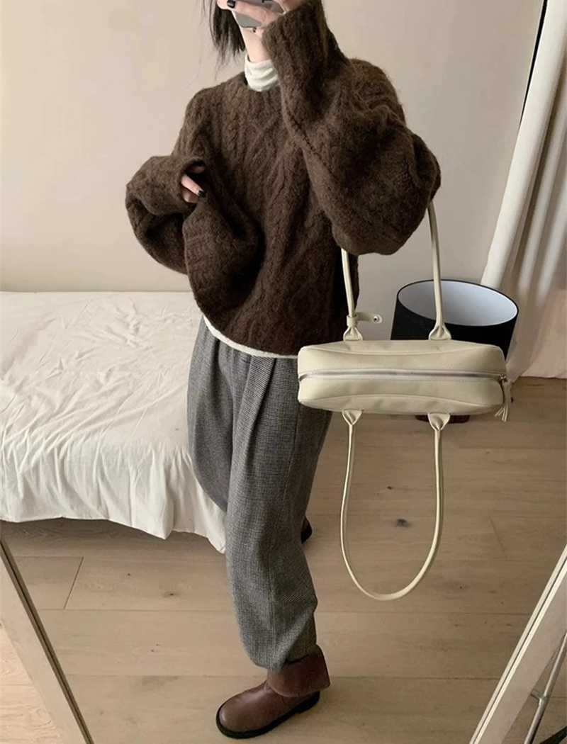 Lazy loose tops slim Korean style sweater for women