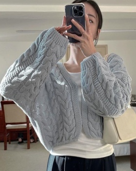 Korean style sweater long sleeve cardigan for women