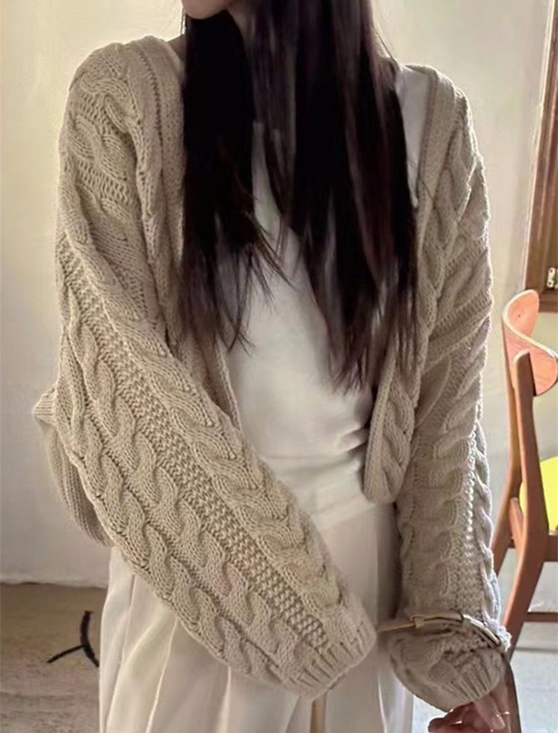 Korean style sweater long sleeve cardigan for women