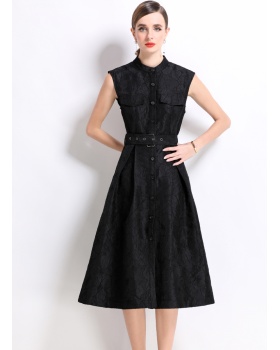 Temperament slim dress big skirt long dress for women