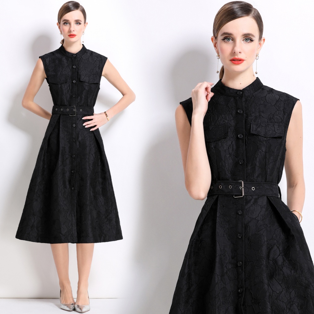 Temperament slim dress big skirt long dress for women