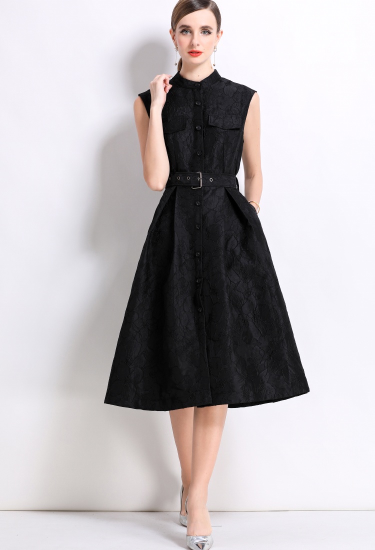 Temperament slim dress big skirt long dress for women