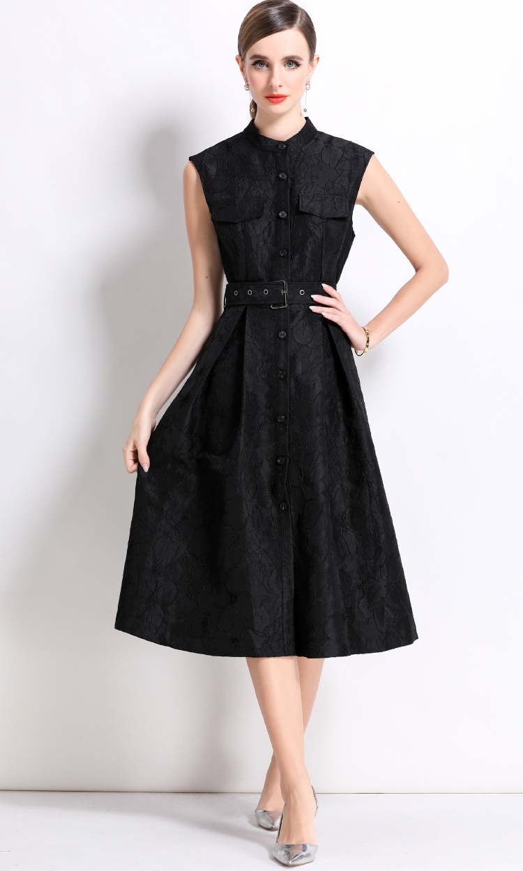 Temperament slim dress big skirt long dress for women