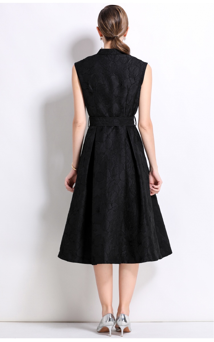 Temperament slim dress big skirt long dress for women