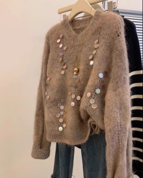 Sequins lazy tops autumn and winter sweater for women